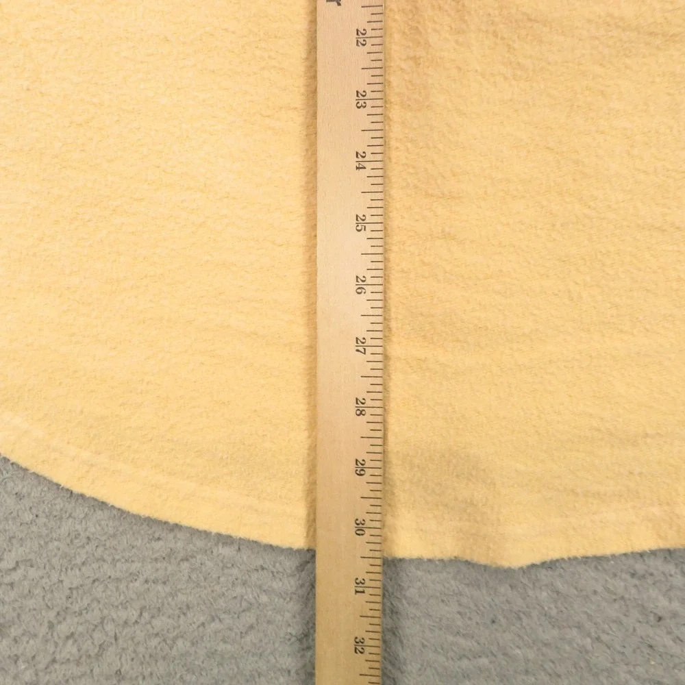 Free People Top Womens Small Cream Oversized Shacket Jacket Elbow Patch Campfire